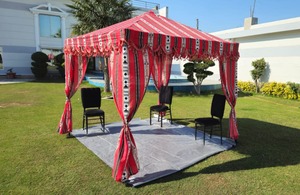 Gazebo Árabe de Lujo, Carpa Tipo Campana 100% Lona de Algodón – Gazebo Impermeable para Glamping, Camping y Eventos - Product Image 5