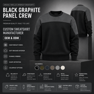 Sweat-shirt à col rond pour homme, coupe classique, couleur unie, pull en coton French Terry, vêtement d'automne, logo brodé sur le devant - Product Image 5