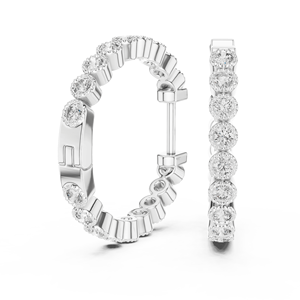 Ember & iuy eats 14K CUBIC ZIRCONIA oro diamante Mujer Pendiente 0,01 quilates pera corte Moissanite lujoso Pendiente para niña - Product Image 2