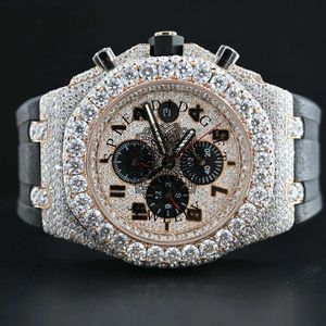 Splendid Gift Diamond <b>Watch</b> <b>Case</b> 28mm Analog Quartz ETA Movement Sapphire Crystal Moissanite Luxury Unisex 10m Water Resistant - Product Image 5