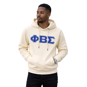 Sudadera con Capucha de Chenilla Neutral Phi Beta Sigma, Ropa de Fraternidad Griega con Diseño Clásico de Chenilla, Comodidad Premium y Ajuste Elegante - Product Image 1
