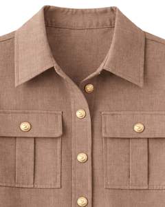 <b>Womens</b> Floral Printed Two Piece Co Ord Set <b>Short</b> Sleeve Button Shirt With Wide Leg <b>Cargo</b> Pants Multicolor Summer Outfit Casual - Product Image 5