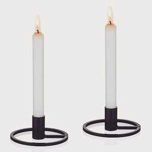 Porte-bougie en métal de style minimaliste, finition noire, pour la décoration de table à la maison, pour les mariages et Noël - Product Image 5