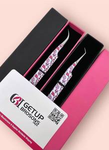 แหนบต่อขนตาปลายเรียบ Best GETUP BROSONS IMPEX GBI-EET 10 มม. รุ่น Boot Spider Cherry  ทำจากสแตนเลสเคลือบกระดาษ - Product Image 4