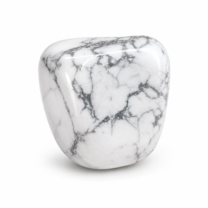 Pierre naturelle de howlite polie, gemme blanche, cristal de guérison, amour, écologique, vente en gros, fabrication de bijoux, décoration intérieure - Product Image 3