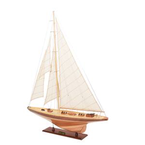 OMH Arts Crafts Nautical Shamrock MODELO DE velero pintado grande soporte de exhibición muebles de madera de cedro artesanía para decoración del hogar - Product Image 6