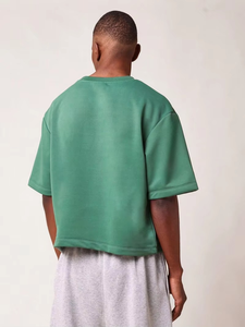 Camisetas de Algodón French Terry Extra Grandes para Hombre, Venta al Por Mayor, Impresión Gráfica Personalizada, Bordado 3D, Cuello Redondo, Proveedor de Ropa Urbana - Product Image 4