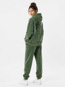 Survêtement femme personnalisé avec logo, confortable, effet délavé, style urbain, couleur unie, coupe oversize, design moderne, manches longues, épais - Product Image 5
