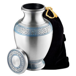 European Style Aluminum Metal Cremation Urns for Pet and Human Ashes Eco-Friendly Customizable Wholesale Funeral Keepsake - Product Image 5