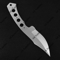 Couteau à lame fixe Full Tang en acier à haute teneur en carbone 1095, léger et durable, à pointe tombante, manche Damas, 4 pouces, pour survie professionnelle et DIY