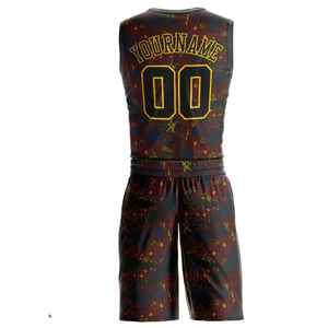 Conjunto Deportivo de Baloncesto Personalizado por Sublimación, Jersey y Pantalones Cortos de Poliéster, Uniforme Deportivo Juvenil para Exteriores - Product Image 3