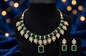 Juego de Collar y Aretes de Latón Plateado en Plata de Primera Calidad, Multicolor, para Mujer, Moderno, para Fiestas, Bodas, Aniversarios - Product Image 4
