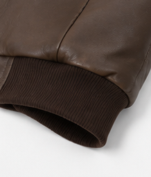Veste en cuir marron de haute qualité pour homme, style automne, fausse fourrure - Product Image 5