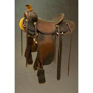 Silla de montar inglesa de cuero de búfalo auténtico para carreras de caballos, absorbente del sudor, suave y muy cómoda, precio de fábrica. - Product Image 4