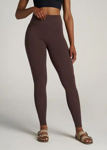 Ensemble de leggings de yoga pour femmes, respirant, uni, 2 pièces, athlétique, fitness, gym, entraînement, sans couture, taille haute, spandex/nylon - Product Image 6