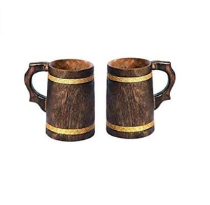 Mug à café en bois naturel, tasse écologique, mug à café en bambou, artisanat indien, produit en promotion - Product Image 2