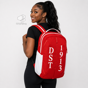 Delta | Sigma |   Sac à dos pour femme Theta Sorority, sac d'école et de voyage durable avec compartiment rembourré pour ordinateur portable, bretelles réglables - Product Image 5