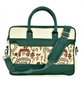 Bolsa para Portátil de Yute Natural a la Moda con Protección Acolchada, Estuche Ecológico para Transportar el Portátil al Oficio - Product Image 6