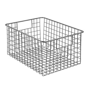 Cesta de Almacenamiento Metálica Premium con Asas Antideslizantes para Uso Doméstico y Lavandería, Cesta de Almacenamiento Multiusos Duradera con Recubrimiento en Polvo - Product Image 5