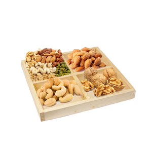 Plateau de service en bois de noyer naturel poli pour fruits secs, idéal pour les réunions de famille - Product Image 4