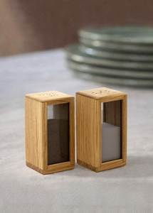 Premium Solid Wood <b>Salt</b> And Pepper <b>Shaker</b> Set With Smooth Surface And Modern Elegant Appearance - Product Image 1