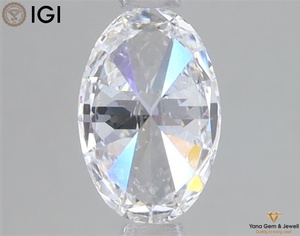IGI Certified 1.00 CARAT Oval Cut Lab Grown CVD Diamond D Color VS1 Clarity for <b>Enchanted</b> Bloom Brooch - Product Image 4