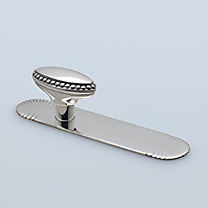 Classic Brass Oval Cabinet Knob backplate <b>Beaded</b> Design Black Matte Finished Furniture Handle Kitchen Bathroom Bedroom <b>Door</b> - Product Image 3