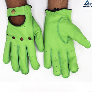 Guantes de Trabajo de Cuero Resistentes, Guantes de Conductor de Cuero Vacuno Duraderos para Uso en Construcción e Industrial, Fabricación al por Mayor - Product Image 6