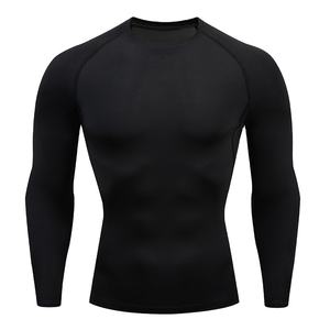 Nouveau maillot de bain à manches longues pour homme avec impression de logo personnalisée, protection UV, séchage rapide, rashguard imprimé pour homme - Product Image 1
