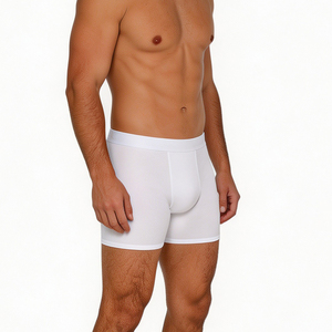 Custom Men's Mid-Rise <b>Boxer</b> Shorts Knitted Stretch <b>Trunk</b> Underwear Soft Comfortable Breathable Fit for Private Label Wholesale - Product Image 2