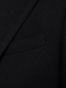 เสื้อโค้ทผู้ชายใยไผ่ เสื้อโค้ทขนสัตว์ผู้ชายสำหรับฤดูหนาว คอตั้งทรงเข้ารูป อุ่นสบาย เสื้อโค้ทขนสัตว์ยาวคุณภาพสูง - Product Image 4