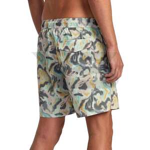 Shorts de plage décontractés pour hommes - Spandex/Polyester, imprimés par sublimation, respirants, séchage rapide, coupe-vent, longueur genou, fermeture à cordon - Product Image 6