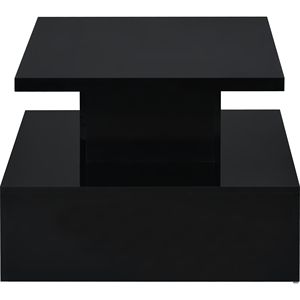 Tavolino da Caffè dal Design Industriale Moderno con Illuminazione LED a 16 Colori e Telecomando - Product Image 4