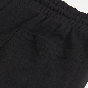 Ensemble T-shirt et short thermiques en coton noir imprimé pour homme – Style décontracté tricoté couleur unie respirant pour l'été – Tendance urbaine - Product Image 5