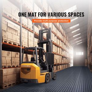 Set di 25 Piastrelle Incastrabili 12 X 12 X 0,53 Pollici per Pavimenti di Garage, Antiscivolo con Texture Bifacciale, Accessori per Pavimentazione di Garage - Product Image 5