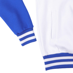 Sweat à capuche bicolore Zeta Phi Beta ZPB avec broderie chenille des lettres grecques, en polaire pour femme, vêtement haut de gamme - Product Image 6