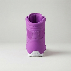 Chaussures de boxe montantes en cuir légères pour hommes et femmes, respirantes, souples, antidérapantes, avec semelle adhérente toutes saisons, pour la gym - Product Image 5