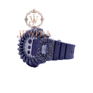 Export Quality Mossinate Premium <b>Rubber</b> <b>Watch</b> with Diamond Detailing for Fashion Lovers Available for Export Price from India - Product Image 3