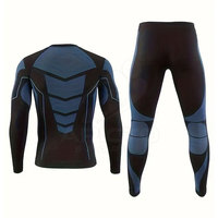 Ensemble de sous-vêtements d'hiver pour homme de qualité supérieure, tissu extensible et compressif, écologique, respirant, coupe confortable pour l'entraînement