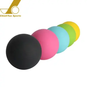 BSCI-Certified Factory Sport Print Logo Squash Racquetball Yellow Mini Handballs Rubber Bounce Ball 55/57mm