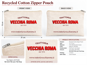 Pochette de maquillage en coton recyclé avec fermeture éclair pour l'organisation de produits de beauté en voyage, logo personnalisé, fabrication directe OEM - Product Image 2