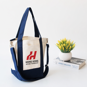 Eco-Friendly <b>Large</b> Capacity <b>Canvas</b> Fabric Tote <b>Bag</b> with Cotton Handle Eco-Friendly Folding <b>Canvas</b> Tote <b>Bags</b> High Quality - Product Image 3