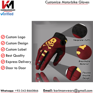 Customized Logo Motocross MTB <b>Gloves</b> Bulk Wholesale Professional DH BMX Racing <b>Gloves</b> <b>Touchscreen</b> Off-Road Protective Gear - Product Image 5