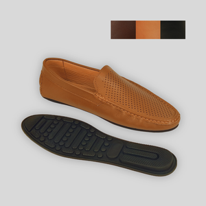 Cuir véritable fini Mocassins complets décontractés pour hommes Design antidérapant Hiver Respirant Direct Usine Shoes-B2B Vrac - Product Image 6
