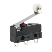Micro-interrupteur à levier long étanche IP40, bouton poussoir SPST noir pour souris d'ordinateur