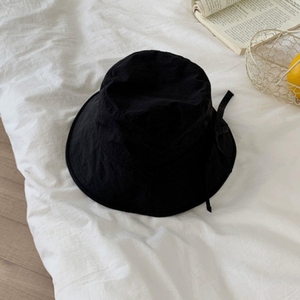 Solid Color Summer <b>Sunscreen</b> 3D Embroidery Fisherman Hat Lace-up Quick Dry Tie Outdoor Travel - Product Image 4