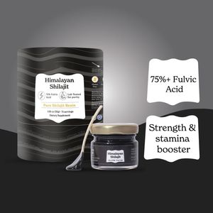 Natural Food Grade Shilajit Resin in Glass Bottle Container <b>Drum</b> Himalayan Mineral Supplement by FIT - Product Image 4