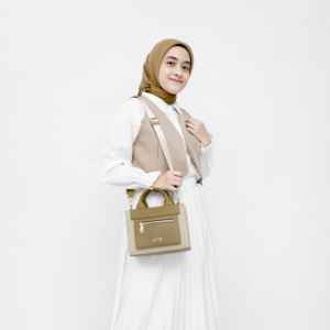 Bolso de Mano Retro de Fábrica, Nuevo Estilo, Contraste de Color, Gran Capacidad, Tipo Cubo, Cuero PU, Costuras a Contraste, Bolsos de Mensajero para Mujer - Product Image 2