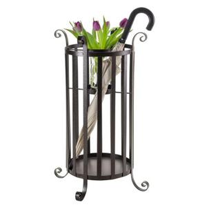 Contemporary Metal Umbrella Stand Holder For Entryway Storage With Sleek Design And Durable Powder Coated Finish - Product Image 3