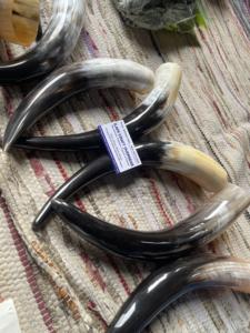 Paire de cornes de bison polies, décoration murale, design Art Déco, grande taille de 10 à 18 pouces, pour mariage, anniversaire - Product Image 6